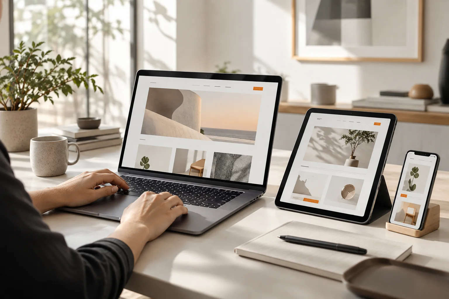 Diseño web adaptado a computador, tablet y teléfono